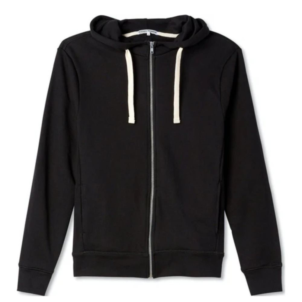 Richer Poorer Zip Hoodie Sweatshirt Black Men's Size Medium Fleece